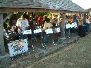 A steel band at Shirley Heights.